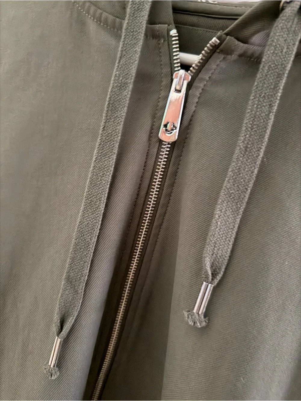True Religion Olive Green Graphic Hoodie with Buddha Logo